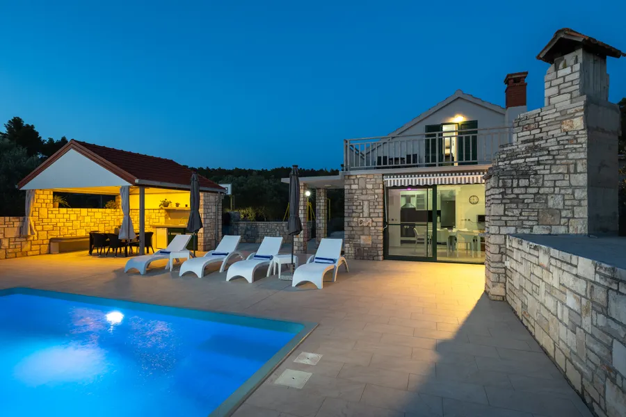 Villa Barbara at Night