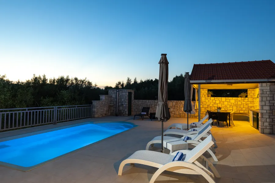 Villa Barbara at Night